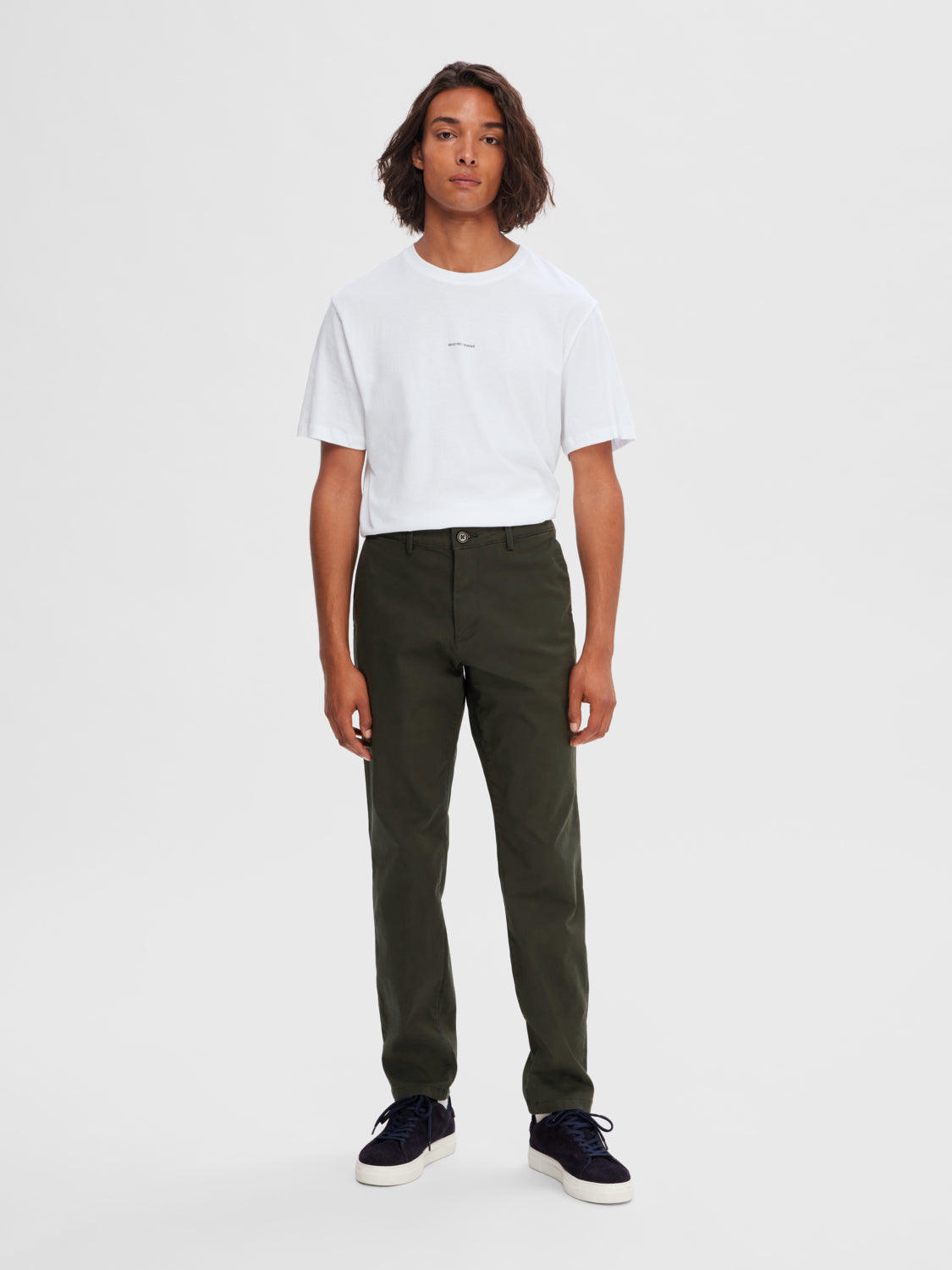 SLH175-SLIM Pants - Forest Night